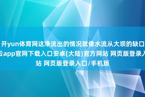 开yun体育网这净流出的情况就像水流从大坝的缺口往外涌-开云app官网下载入口安卓(大陆)官方网站 网页版登录入口/手机版