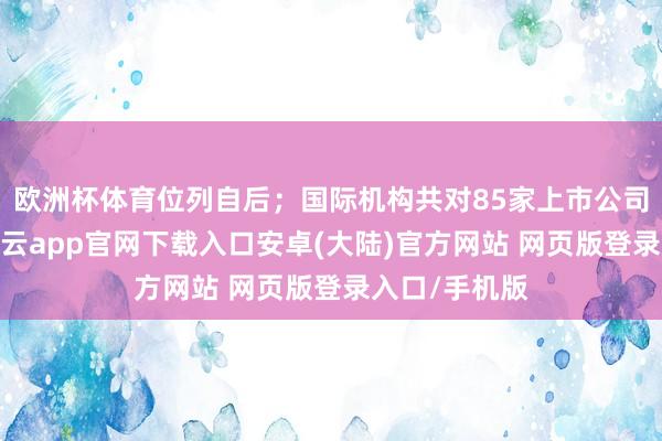 欧洲杯体育位列自后；国际机构共对85家上市公司进行拜访-开云app官网下载入口安卓(大陆)官方网站 网页版登录入口/手机版